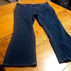 LL BEAN Womens Jeans 14 DENIM Pants New BLUE BOOT CUT CLASSIC FIT Casual Work